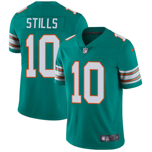 Miami Dolphins #10 Kenny Stills Aqua Green Alternate Men's Stitched Vapor Untouchable Limited Jersey Men's