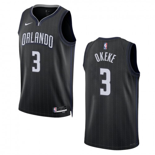 Orlando Orlando Magic #3 Chuma Okeke Unisex Black 2022-23 Swingman Jersey - City Edition Mens