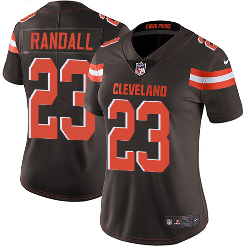 Cleveland Browns #23 Damarious Randall Brown Team Color Women's Stitched Vapor Untouchable Limited Jersey Womens
