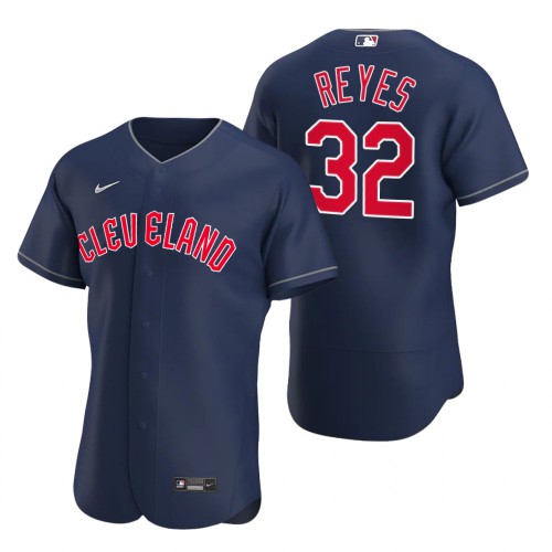 Cleveland Guardians #32 Franmil Reyes Navy Men's 2022 Authentic Alternate Jersey Men's