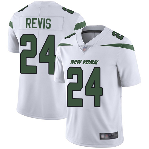 Jets #24 Darrelle Revis White Men's Stitched Vapor Untouchable Limited Jersey
