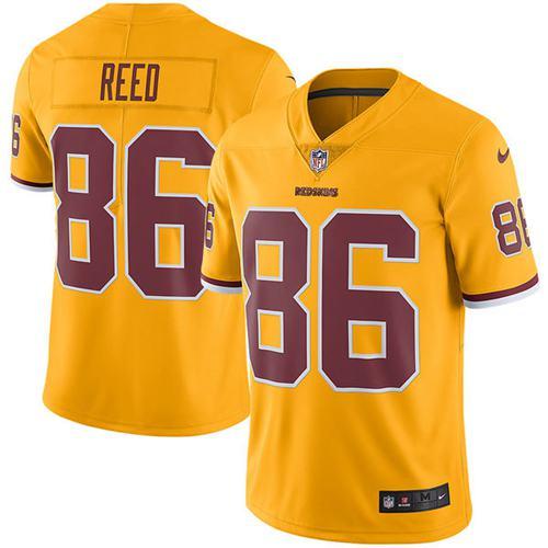 Washington Commanders #86 Jordan Reed Gold Youth Stitched Limited Rush Jersey Youth