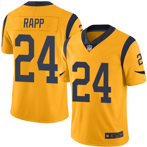 Los Angeles Rams #24 Taylor Rapp Gold Youth Stitched Limited Rush Jersey Youth