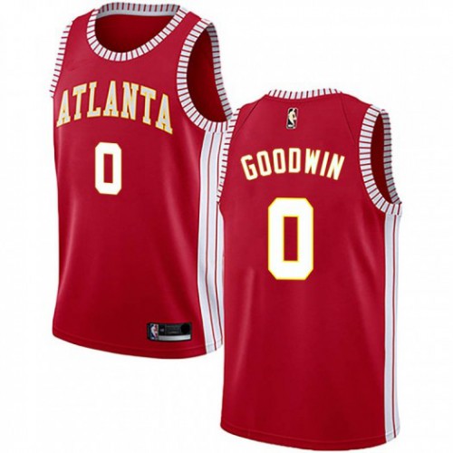 Atlanta Hawks #0 Brandon Goodwin Red Youth Swingman Statement Edition Jersey Youth