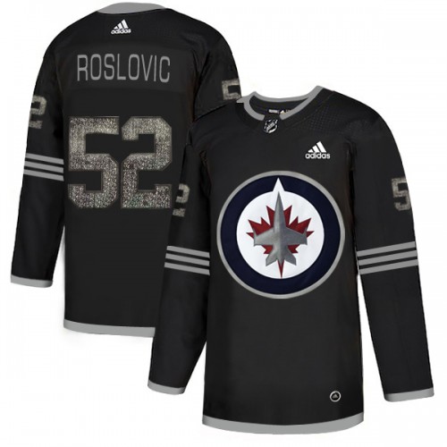 Adidas Winnipeg Jets #52 Jack Roslovic Black Authentic Classic Stitched Jersey Men's