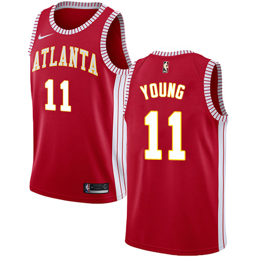 Atlanta Hawks #11 Trae Young Red Youth Swingman Statement Edition Jersey Youth