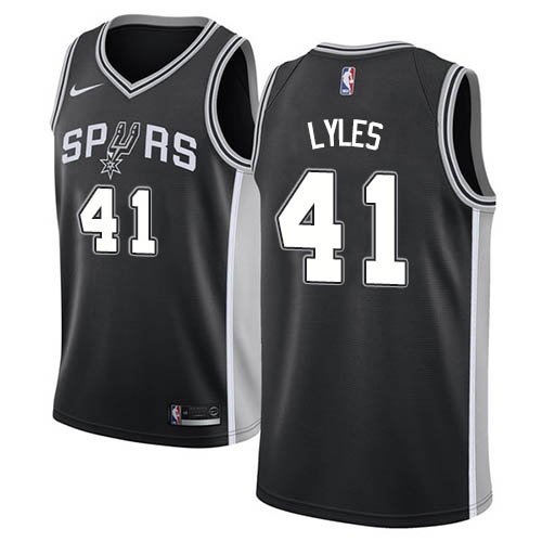 San Antonio Spurs #41 Trey Lyles Black Womens Swingman Icon Edition Jersey Womens