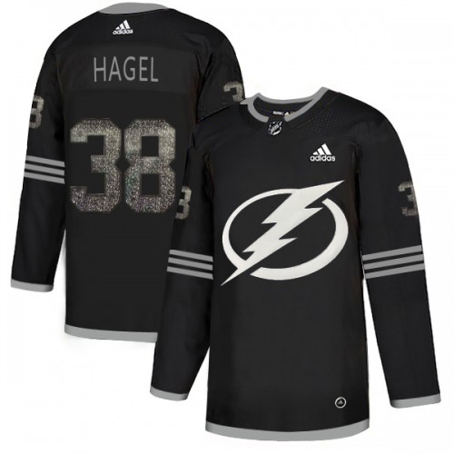 Adidas Tampa Bay Lightning #38 Brandon Hagel Black Authentic Classic Stitched Youth Jersey Youth