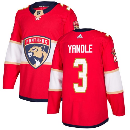 Adidas Florida Panthers #3 Keith Yandle Red Home Authentic Stitched Jersey Men's