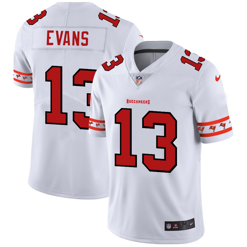 Tampa Bay Buccaneers #13 Mike Evans White Team Logo Vapor Limited Jersey
