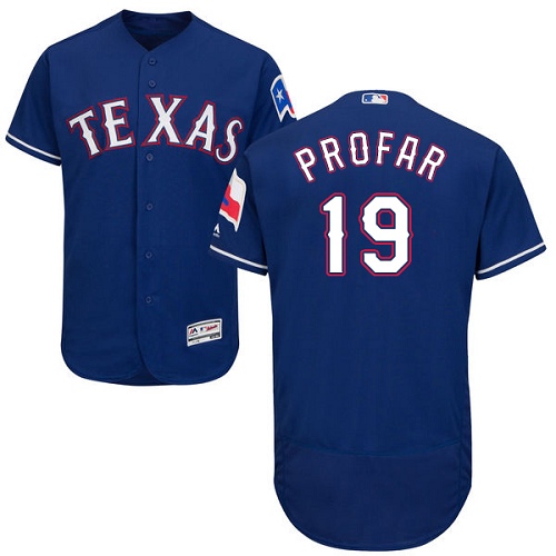 Texas Rangers #19 Jurickson Profar Blue Flexbase Authentic Collection Stitched Jersey Men's