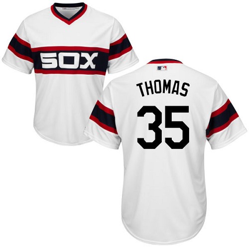 Chicago White Sox #35 Frank Thomas White Alternate Home Cool Base Stitched Youth Jersey Youth