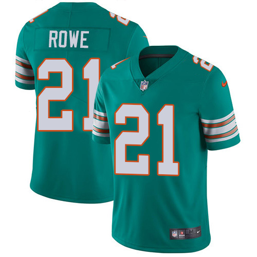 Miami Dolphins #21 Eric Rowe Aqua Green Alternate Youth Stitched Vapor Untouchable Limited Jersey Youth