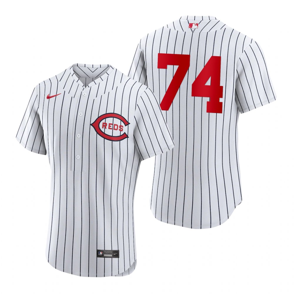 Cincinnati Reds #74 Juniel Querecuto Men's 2022 Field Of Dreams Authentic Jersey - White