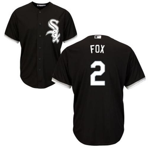 Chicago White Sox #2 Nellie Fox Black Alternate Cool Base Stitched Youth Jersey Youth