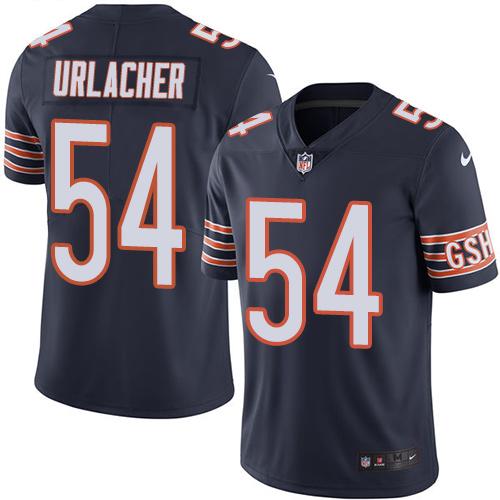 Chicago Bears #54 Brian Urlacher Navy Blue Team Color Men's Stitched Vapor Untouchable Limited Jersey Men's