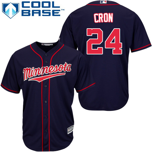 Minnesota Twins #24 C.J. Cron Navy Blue Cool Base Stitched Youth Jersey Youth