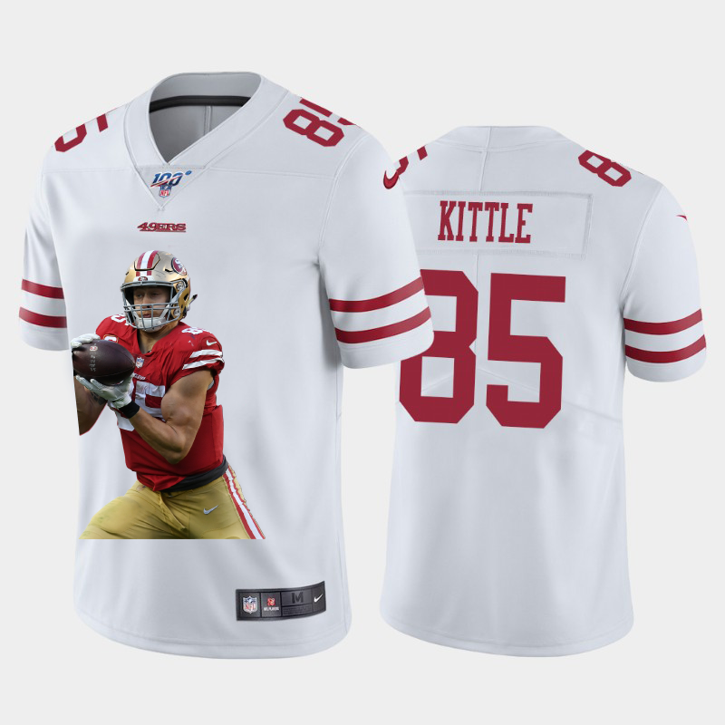 San Francisco 49ers #85 George Kittle Team Hero 3 Vapor Limited 100 Jersey White
