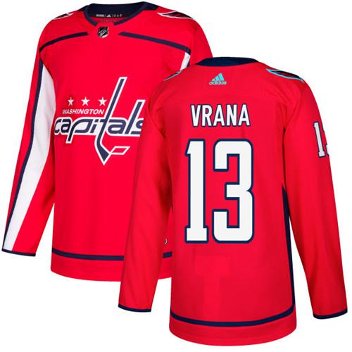 Adidas Washington Capitals #13 Jakub Vrana Red Home Authentic Stitched Jersey Men's