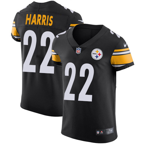 Steelers #22 Najee Harris Black Team Color Men's Stitched Vapor Untouchable Elite Jersey