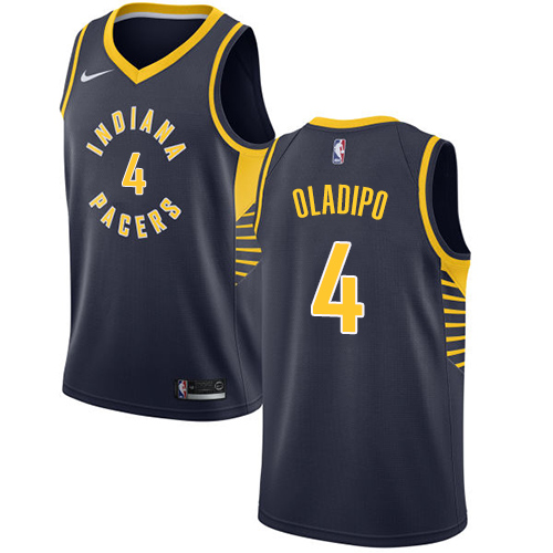 Indiana Pacers #4 Victor Oladipo Navy Blue Youth Swingman Icon Edition Jersey Youth