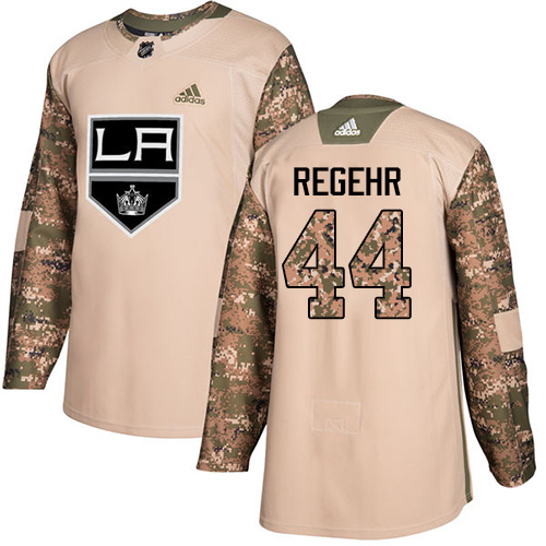 Adidas Los Angeles Kings #44 Robyn Regehr Camo Authentic 2017 Veterans Day Stitched Jersey Men's