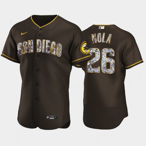 San Diego San Diego Padres #26 Austin Nola Men's Diamond Edition Jersey - Brown Men's