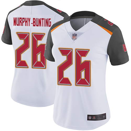 Tampa Bay Buccaneers #26 Sean Murphy-Bunting White Women's Stitched Vapor Untouchable Limited Jersey Womens