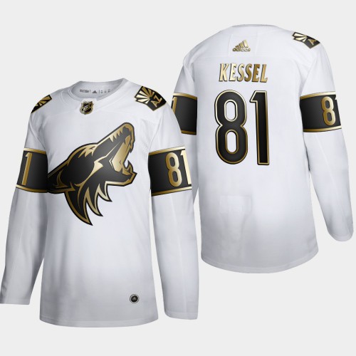 Arizona Arizona Coyotes #81 Phil Kessel Men's Adidas White Golden Edition Limited Stitched Jersey Men's