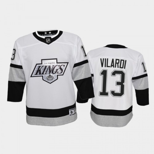 Adidas Los Angeles Kings #13 Gabriel Vilardi Youth 2021-22 Alternate Game Jersey - White Youth