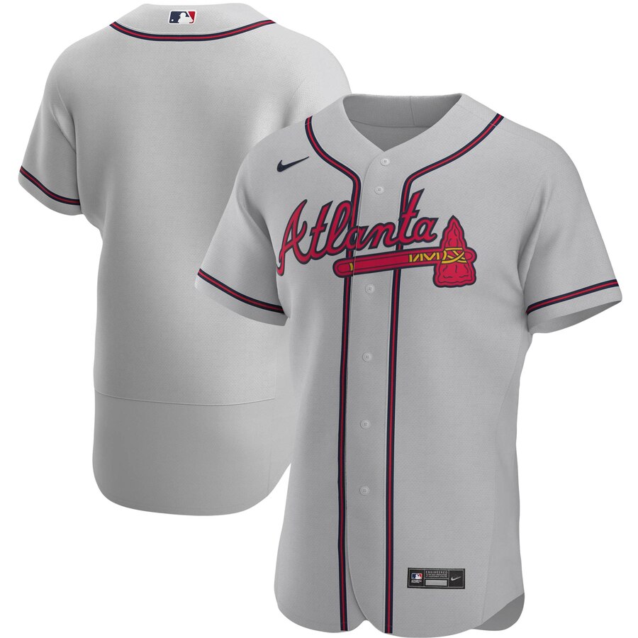Atlanta Braves Men's Gray Road 2020 Authentic Official Team Jersey