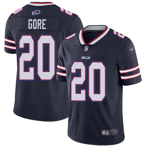 Buffalo Bills #20 Frank Gore Navy Men's Stitched Limited Inverted Legend Jersey Men's