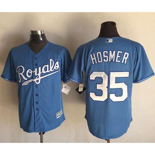Kansas City Royals #35 Eric Hosmer Light Blue New Cool Base Alternate 1 Stitched Jersey Men's