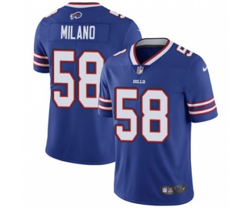 Men's Womens Youth Kids Buffalo Bills #58 Matt Milano Royal Blue Team Color Stitched Vapor Untouchable Limited Jersey