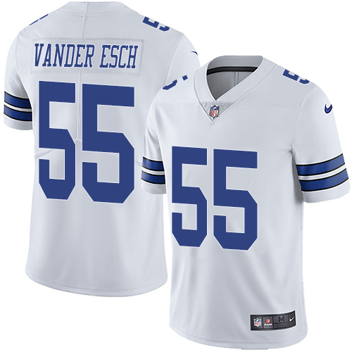 Cowboys #55 Leighton Vander Esch White Men's Stitched Vapor Untouchable Limited Jersey