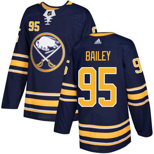 Adidas Buffalo Sabres #95 Justin Bailey Navy Blue Home Authentic Stitched Jersey Men's