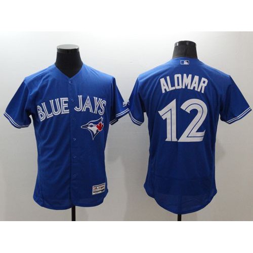 Toronto Blue Jays #12 Roberto Alomar Blue Flexbase Authentic Collection Stitched Jersey Men's