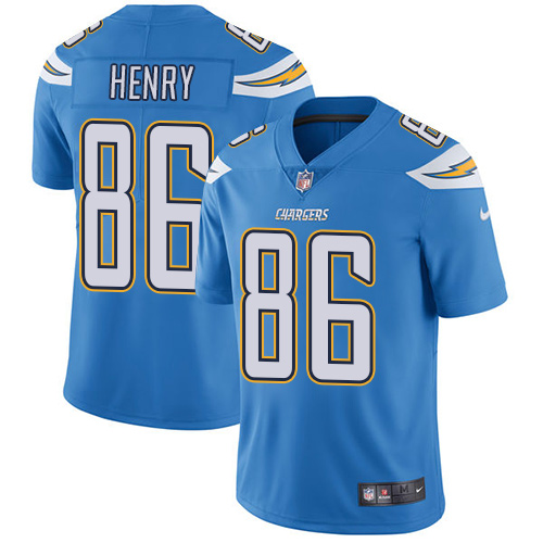 Los Angeles Chargers #86 Hunter Henry Electric Blue Alternate Youth Stitched Vapor Untouchable Limited Jersey Youth
