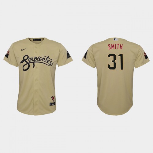 Arizona Arizona Diamondbacks #31 Caleb Smith Youth 2021 City Connect Jersey Gold Youth
