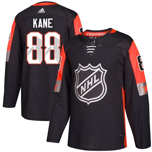 Adidas Chicago Blackhawks #88 Patrick Kane Black 2018 All-Star Central Division Authentic Stitched Jersey Men's