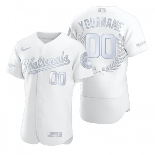 Washington Nationals Custom Men's Platinum MVP Limited Player Edition Jersey