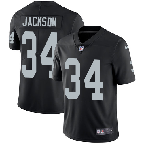 Raiders #34 Bo Jackson Black Team Color Men's Stitched Vapor Untouchable Limited Jersey