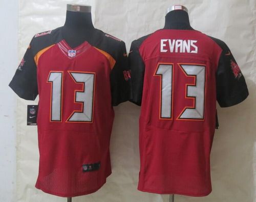Buccaneers #13 Mike Evans Red Team Color Men's Stitched New Elite Jersey