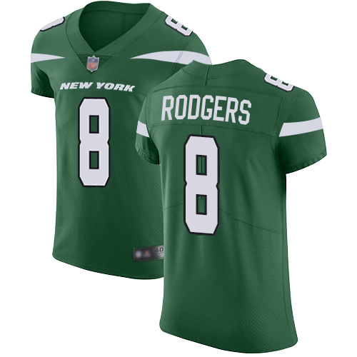 Jets #8 Aaron Rodgers Green Team Color Men's Stitched Vapor Untouchable Elite Jersey