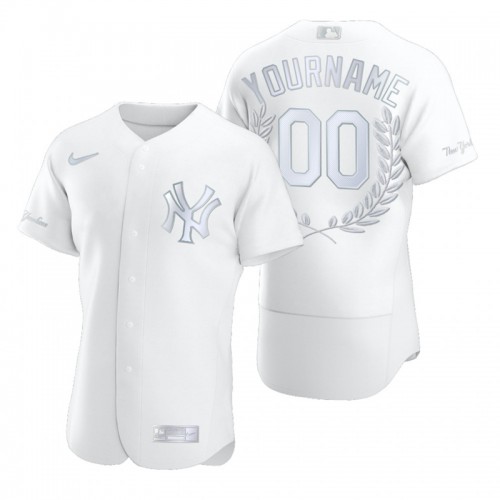 New York Yankees Custom Men's Platinum MVP Limited Player Edition Jersey