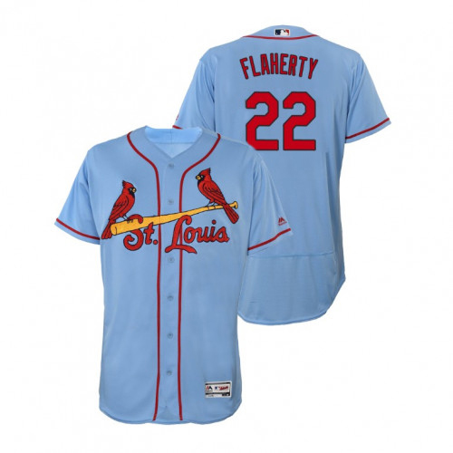 St.Louis Cardinals #22 Jack Flaherty Light Blue Flexbase Authentic Collection Stitched Jersey Men's