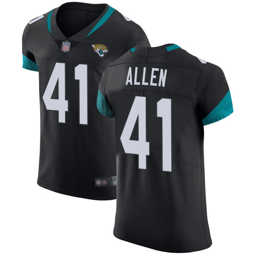 Jaguars #41 Josh Allen Black Team Color Men's Stitched Vapor Untouchable Elite Jersey