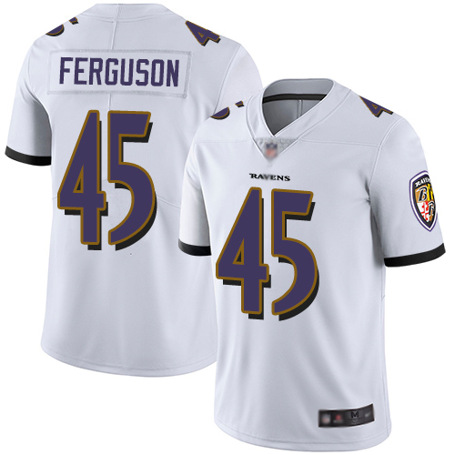Baltimore Ravens #45 Jaylon Ferguson White Youth Stitched Vapor Untouchable Limited Jersey Youth