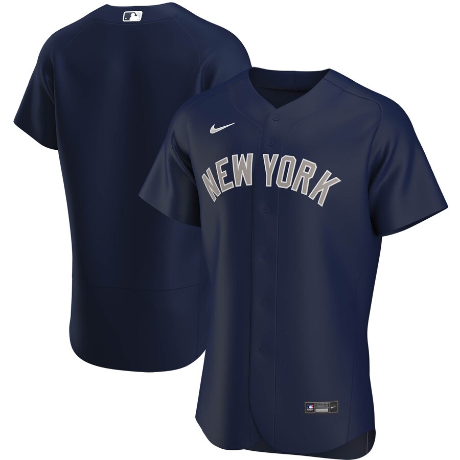 New York Yankees Men's Navy Alternate 2020 Authentic Team Name Jersey