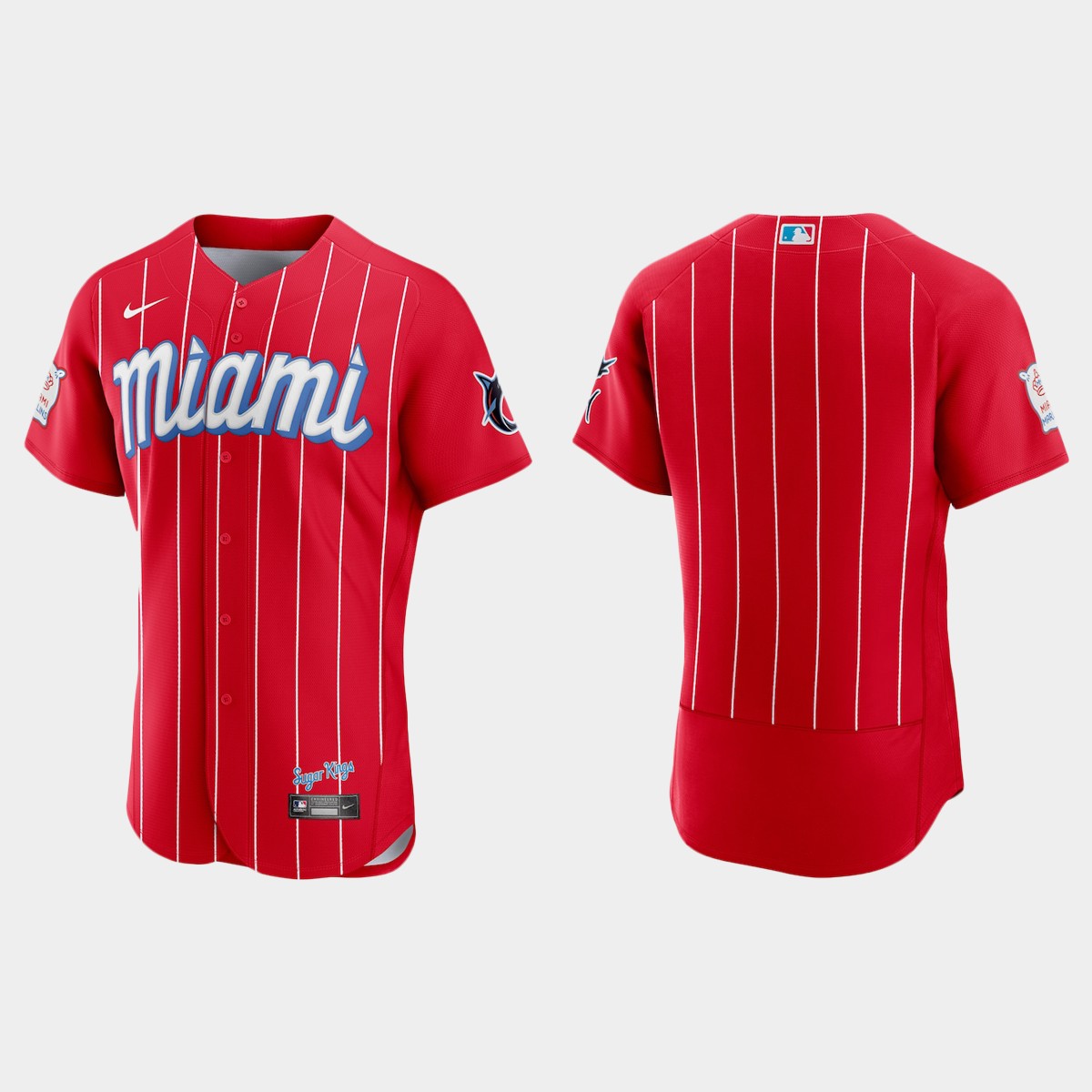 Miami Marlins Men's 2021 City Connect Authentic Jersey Red